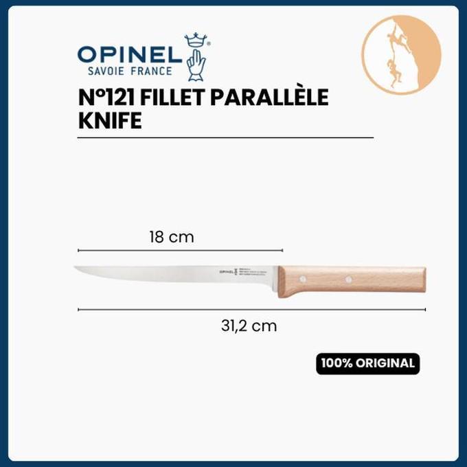 (Good) Opinel N121 Fillet Parallle Knife - Pisau Dapur - Pisau Opinel