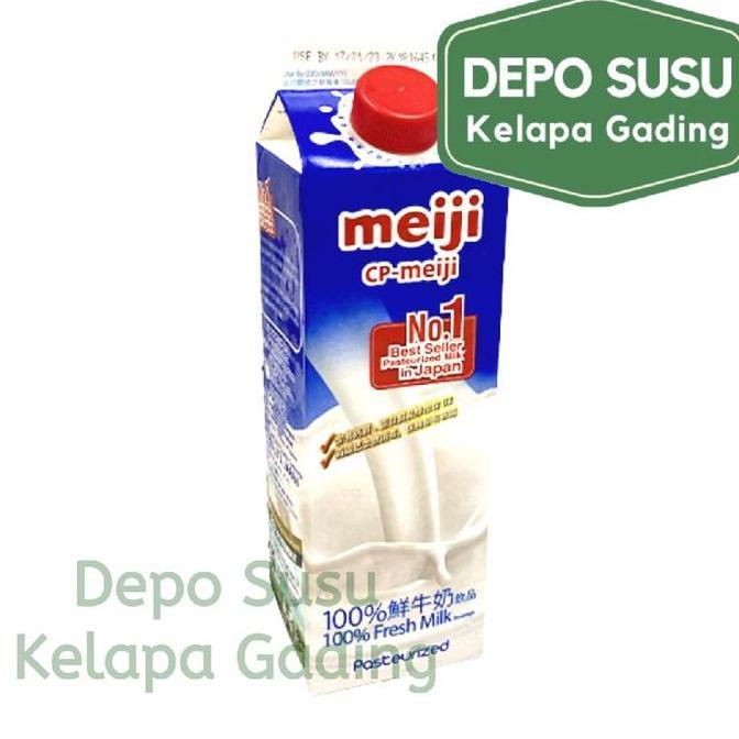Mow- Susu Meiji Fresh Milk Pasteurisasi 946 Ml Kemasan Biru | Nomer 1 Di Import Susu Segar 946Ml Who
