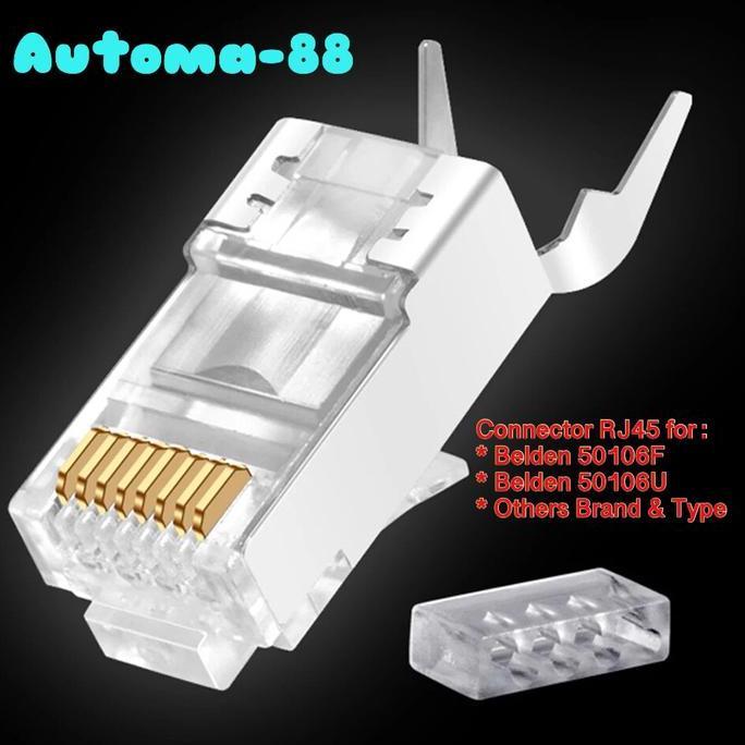 ECERAN CONNECTOR RJ45 FTP STP UTP KABEL CAT6 BELDEN 50106F 50106U AT88