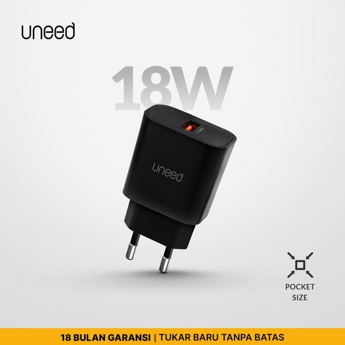 UNEED QuickPlug Wall Charger Quick Charge 3.0 Max 18watt UCH411