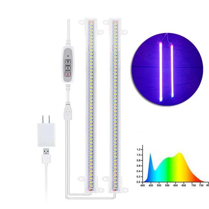 Lampu UV Tanaman LED Strip Phytolamp Grow Light Full Spectrum 2 PCS