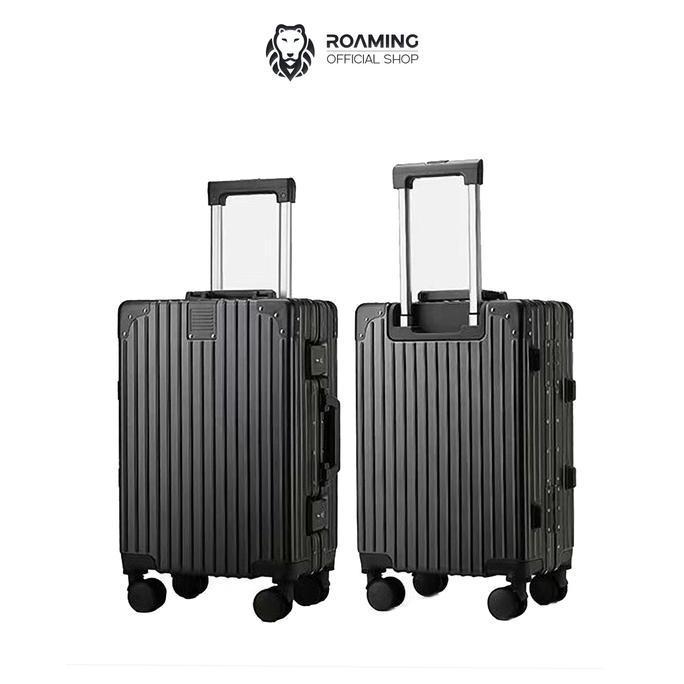 Roaming Koper A055 Kabin size 20 inch sd Bagasi size 28 inch Alumunium Frame TSA Lock 4 Roda 360 Rot