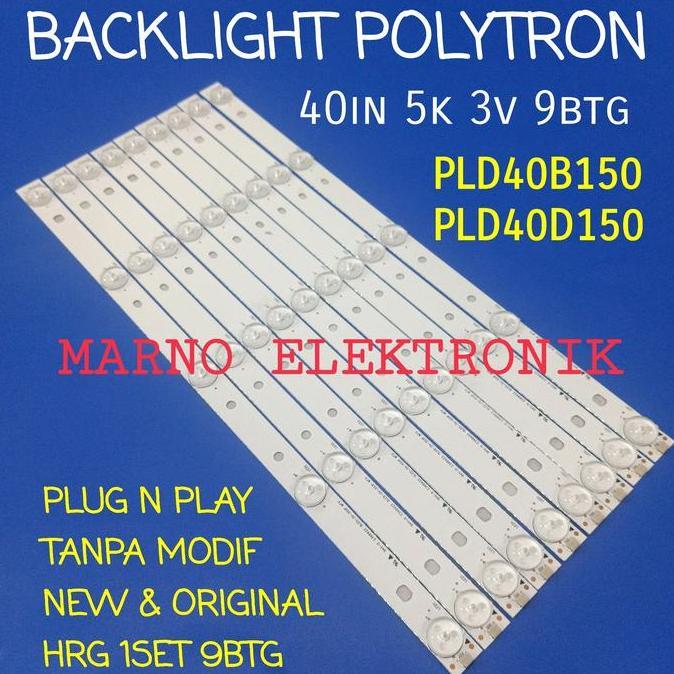 LAMPU BACKLIGHT LED POLYTRON PLD40B150 PLD40D150 BL PLD 40B150 40D150 RESTOCK