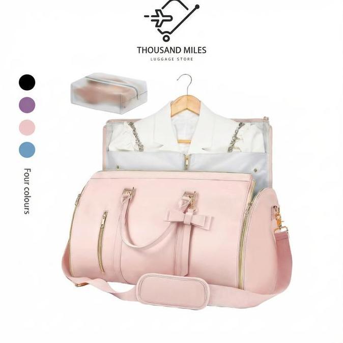 Thousand Miles Tas penyimpanantas baju kulit Lipat Kapasitas Besar tahan air tas lipat travel travel