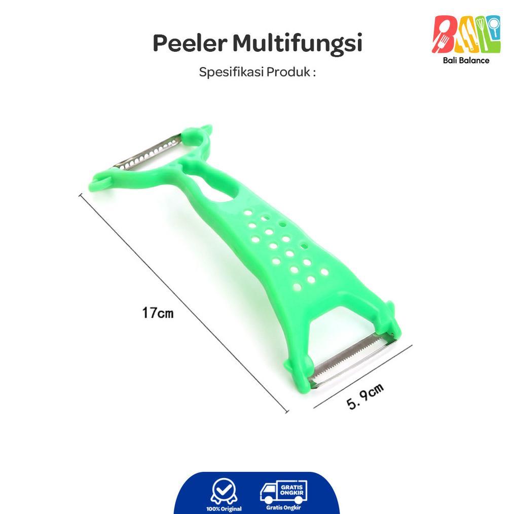 New Product Bali Balance  Pengupas Buah & Sayur Stainless Steel Peeler Tajam 2 Sisi Anti Karat - By2