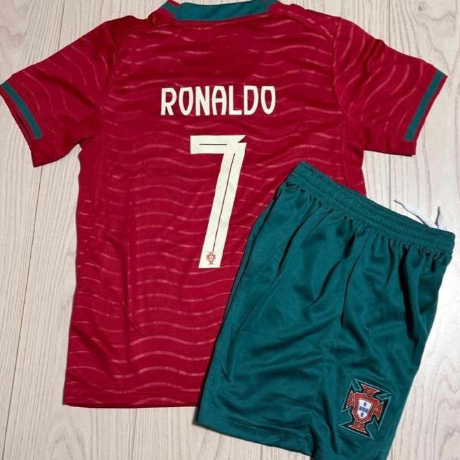 Jersey Bola Portugal Home Kids Anak WC 26
