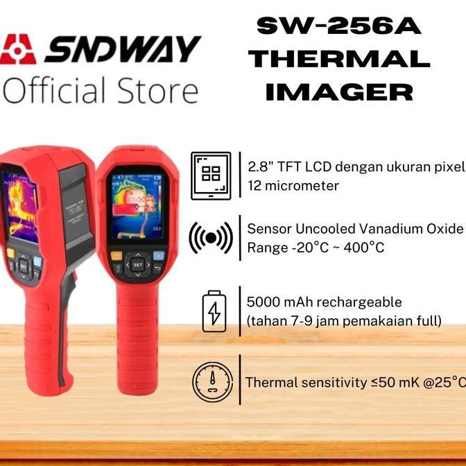 SNDWAY Thermal Imager Kamera Termal Suhu Temperatur SW-256A