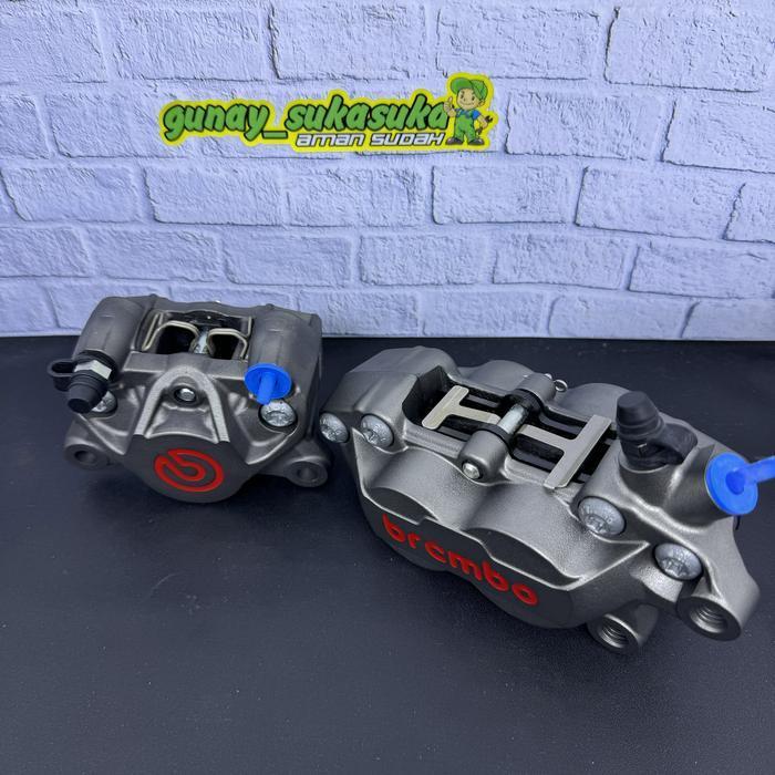KALIPER BREMBO 4 PISTON 1 PIN & KALIPER BREMBO 2 PISTON 1 PIN SET ORI ORIGINAL DAN TERPERCAYA