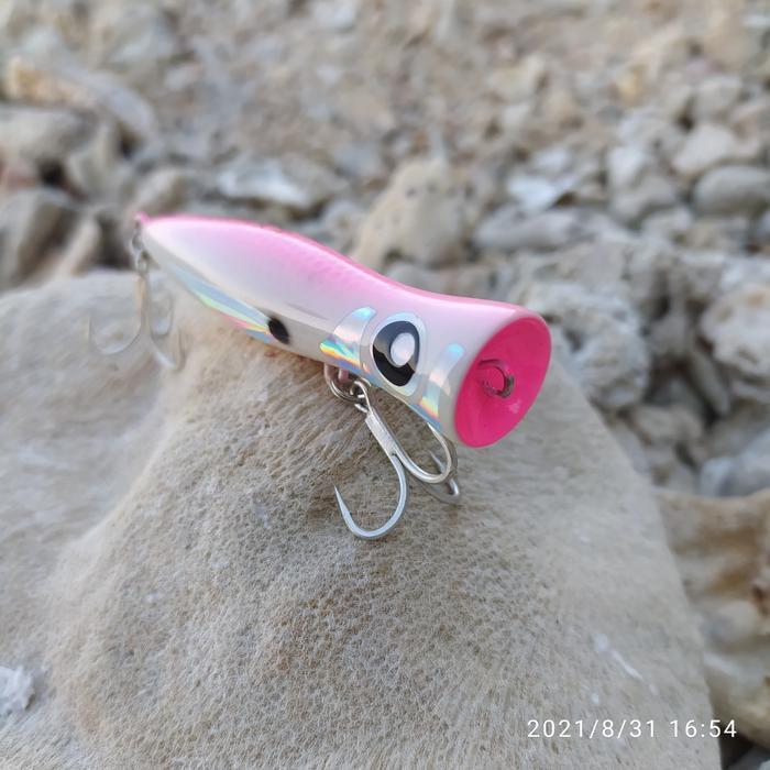 UMPAN MINI POPPER HANDMADE BAHAN KAYU 10GR 7.5CM