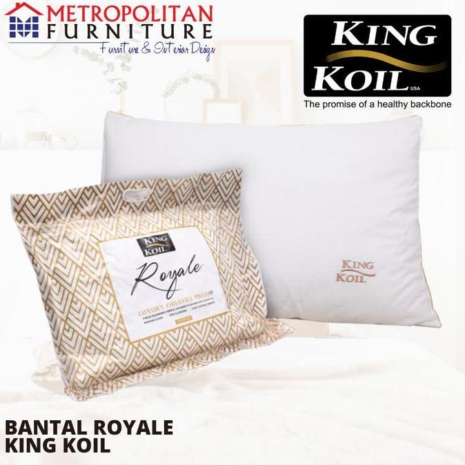 NEW Bantal KING KOIL Royale Pillow Gold Polyester Fiberfill KingKoil Ori