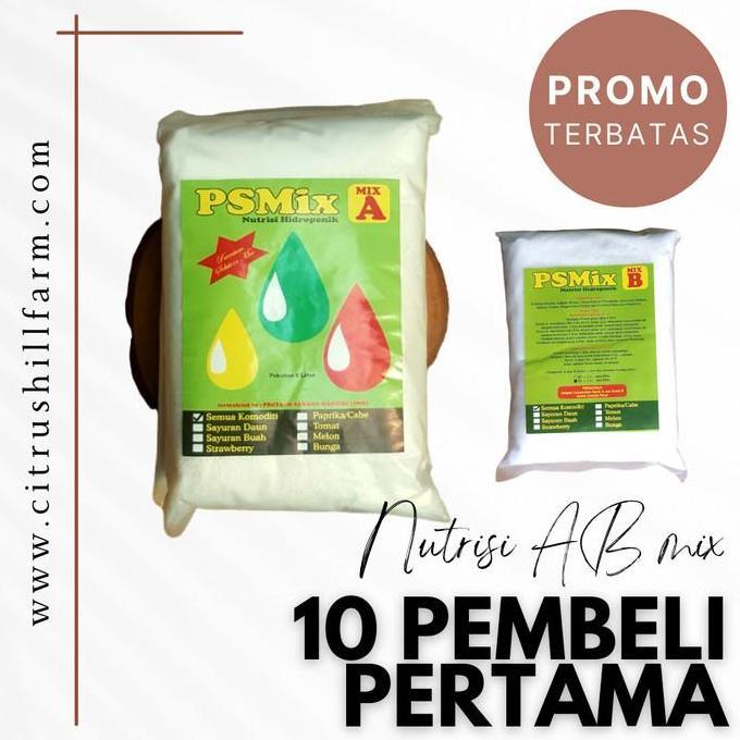Newcastel- Ab Mix Ps Mix 5 Liter 1,7Kg - Ab Mix Hidroponik - Nutrisi Ab Mix - Sayuran Daun