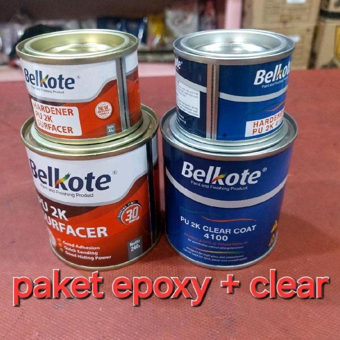 NEW - Cat Paket Epoxy Clear Belkote 4100 8200 otomotif