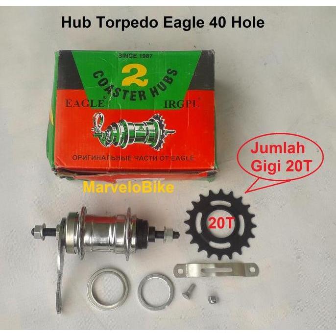 Hub Torpedo Sepeda Onthel Becak Eagle 40 Hole