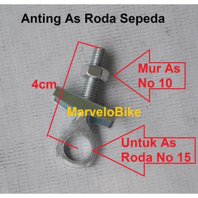 Setelan Rantai Sepeda Anting As Roda Sepeda BMX Fixie Mini Onthel Besi