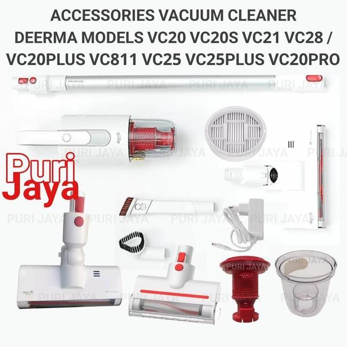 HARGA PABRIK - Deerma VC20 Plus VC21 VC20S Head Brush Nozzle Dust Box Adapter Charger