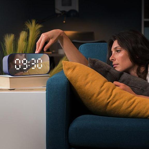 Robot RB560 Alarm Clock Bluetooth Speaker LED Display Jam Meja Digital