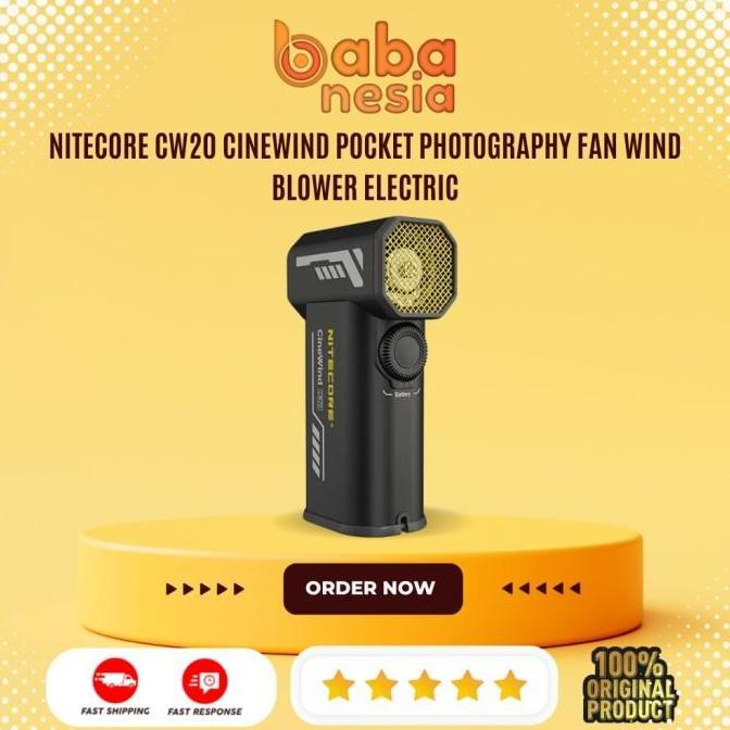 NITECORE CW20 CineWind Pocket Photography Fan Wind Blower Electric