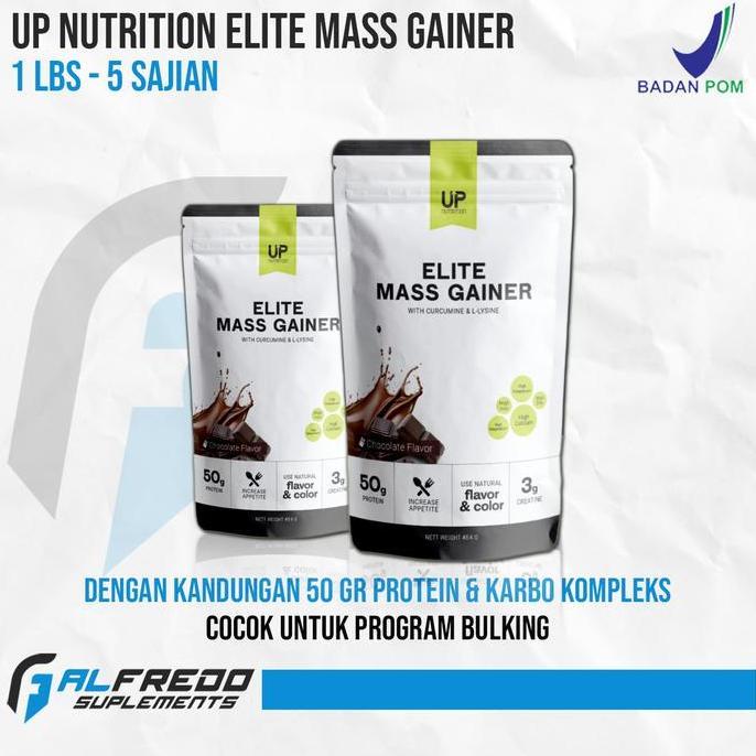 UP Nutrition Elite Mass Gainer 1 Lbs 5 Sajian Susu Bulking