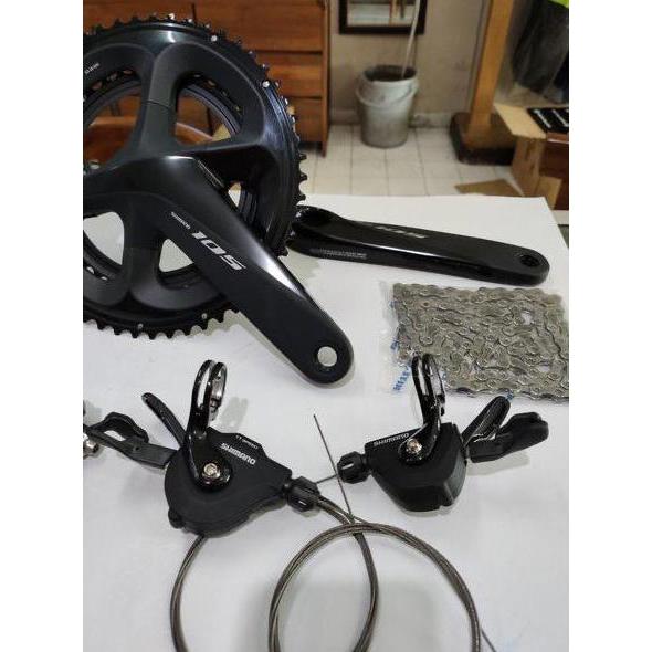 Shimano 105 RS700 2X11 Speed Groupset Sepeda Lipat Gravel