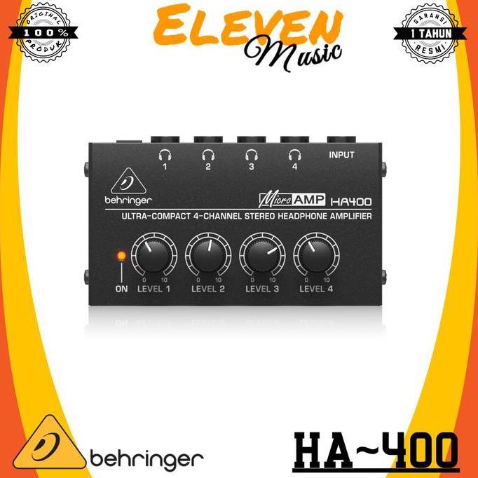 behringer ha400 ha 400 ha-400 headphone amplifier