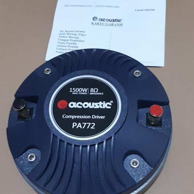 driver tweeter horn 2in acoustic PA772 1500 watt