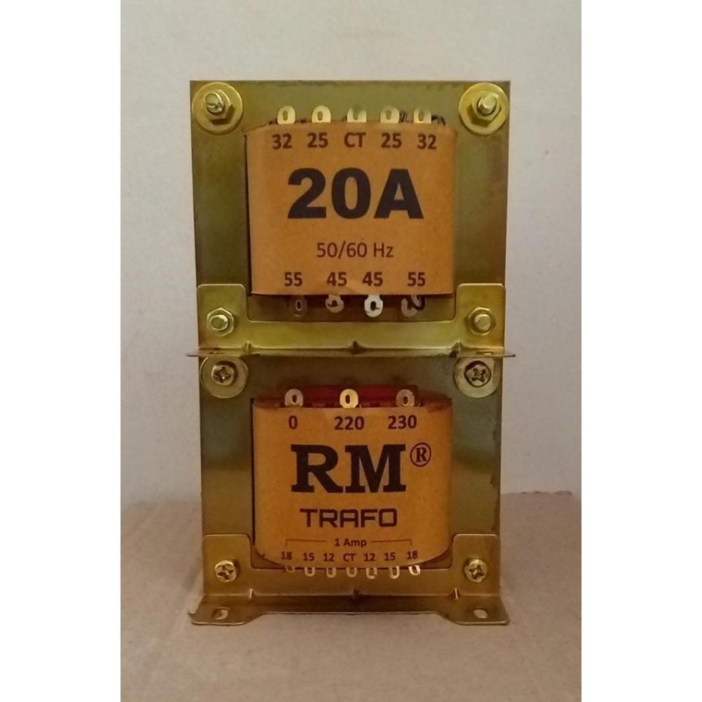 Trafo RM 20A55CT 20 Amper Output CT 55