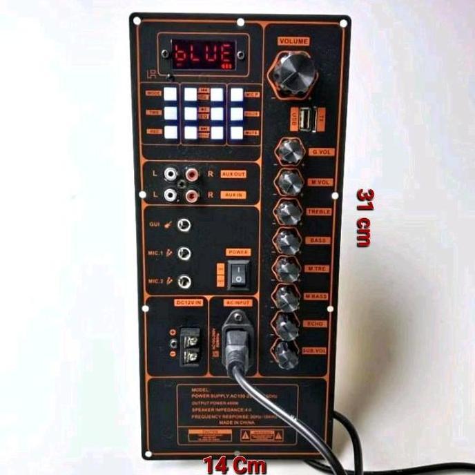 [Ready, siap kirim] Mesin Speaker Aktif Subwoofer Karaoke Portable Profesional Kit Amplifier