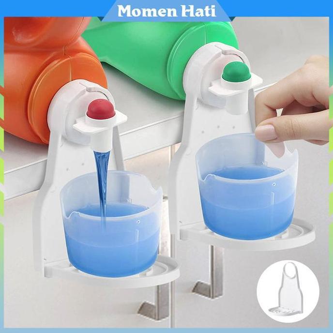 EXAMINER Tempat Gelas Deterjen Cucian Tanpa Lubang / Rak Gantung Lipat / Kamar Mandi