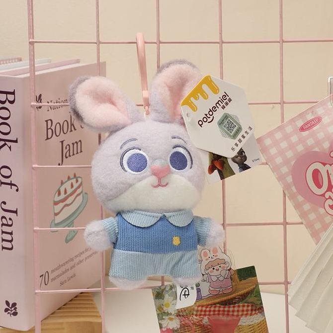 Potdemiel Zootopia Plush Keychain | Gantungan Boneka Plush Zootopia Lucu Gemoy Lembut untuk Tas PM