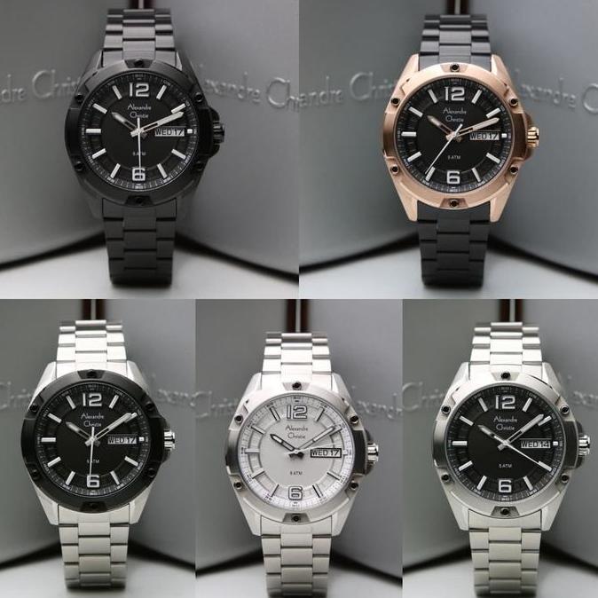 Clock- Jam Tangan Pria Alexandre Christie Ac 6518 / Ac6518 Stainless Garansi 1 Tahun