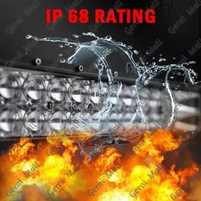 LAMPU ATAP MOBIL LED BAR LHT BAR 300 WATT 2 ROW LAMPU SOROT OFFROAD