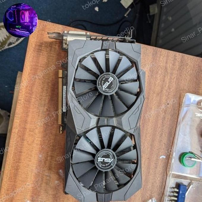 Comp- Fan Kipas Vga Asus Strix Dual 95Mm 4Pin Dual Fan 13 Mata Blade Rx 580 570 470 Gtx 1050