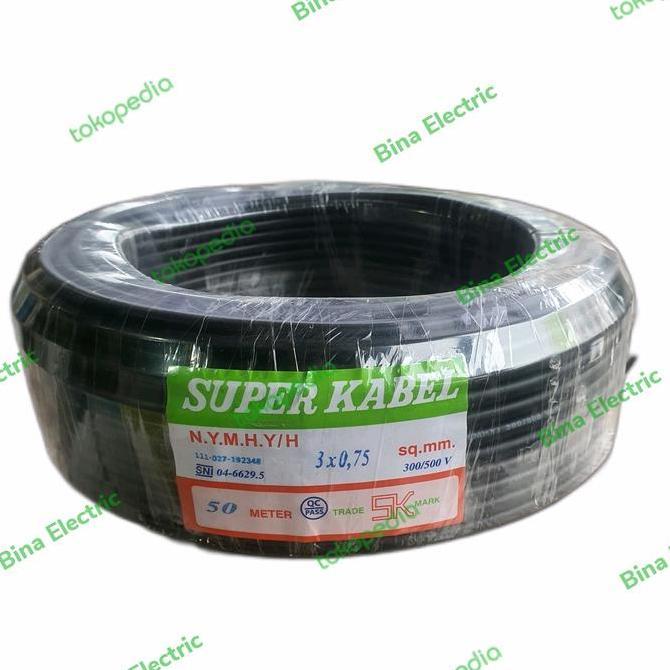 Promo Kabel Listrik NYYHY 3x0.75 3x0,75 3x0.75mm 3x0,75mm Super Kabel 50m Diskon