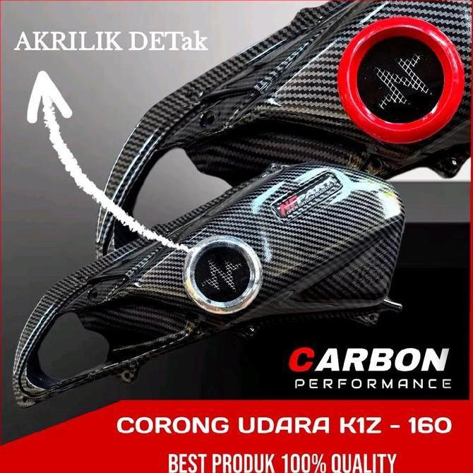 CORONG UDARA TUTUP FILTER PCX 160 CARBON CORONG DONAT / Corong udara donat carbon tutup filter pcx 1