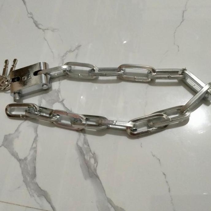 Gembok Rantai 60Cm Kunci Rante Pagar