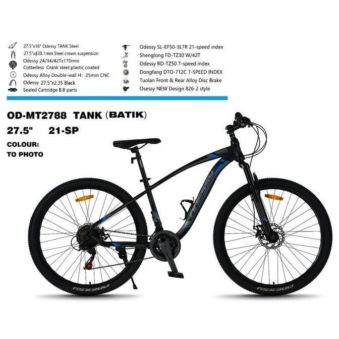 Grosir Sepeda Gunung Mtb 27.5 Inch Odessy Tank 88 // Mtb 27.5 Odessy Tank