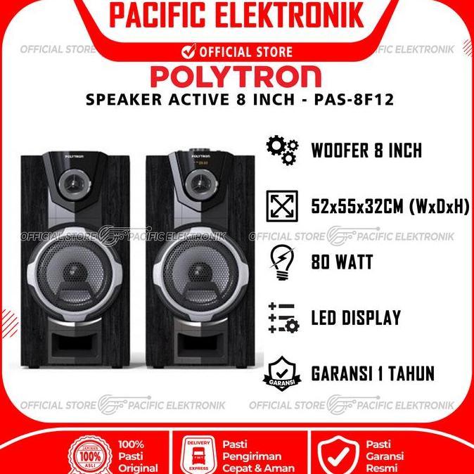 Speaker Polytron Bluetooth 8inch PAS 8F12 / 8F12