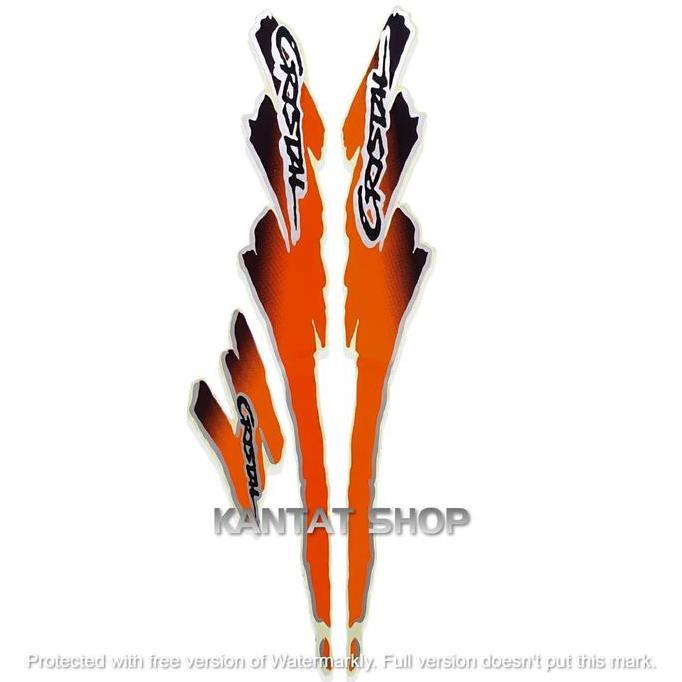 STIKER STRIPING LIS LES BODY MOTOR SUZUKI CRYSTAL 1994 STRIPING CRYSTAL TUNE FULL SET Motorcycle