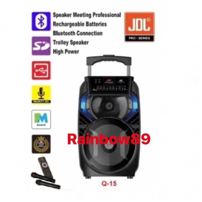 SPEAKER PORTABLE MEETING JDL Q 15 Q-15 Q-15 BLUETOOTH 15 inch