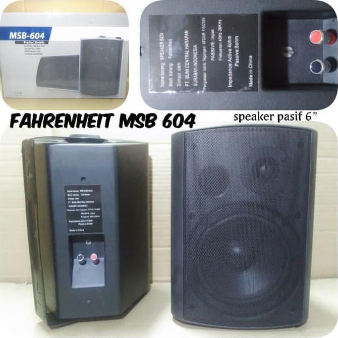 Speaker Pasif 6 Inch Fahrenheit Speaker Box 6 Inci
