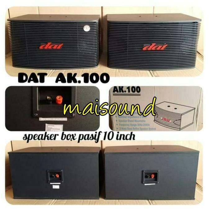SPEAKER PASIF DAT AK100 SEPASANG ORINAL DAT AK 100 10 INCH 2 UNIT