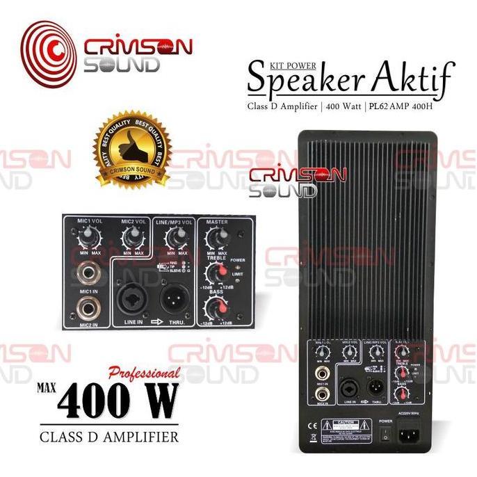 POWER KIT SPEAKER AKTIF 400 tt Bi-Amp CLASS D Amplifier PL62