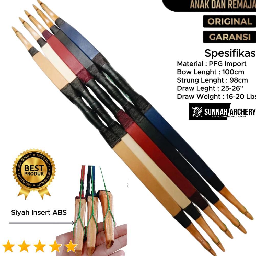 Busur Panah Horsebow Sunnah Archery Anak Remaja Siyah Insert ABS