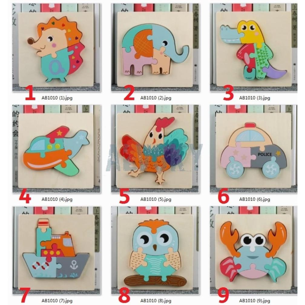 HOT PRODUCT PUZZLE MINI PASTEL WOODEN PUZZLE KAYU PUZZLE ANAK MAINAN KAYU PUZZLE