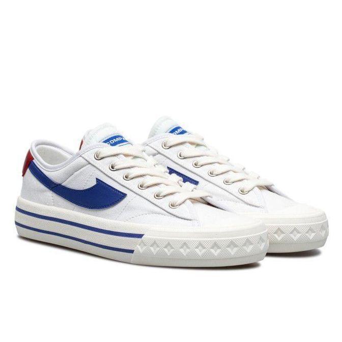 Scarpa- Sepatu Compass Retrograde White In Blue Compass Putih