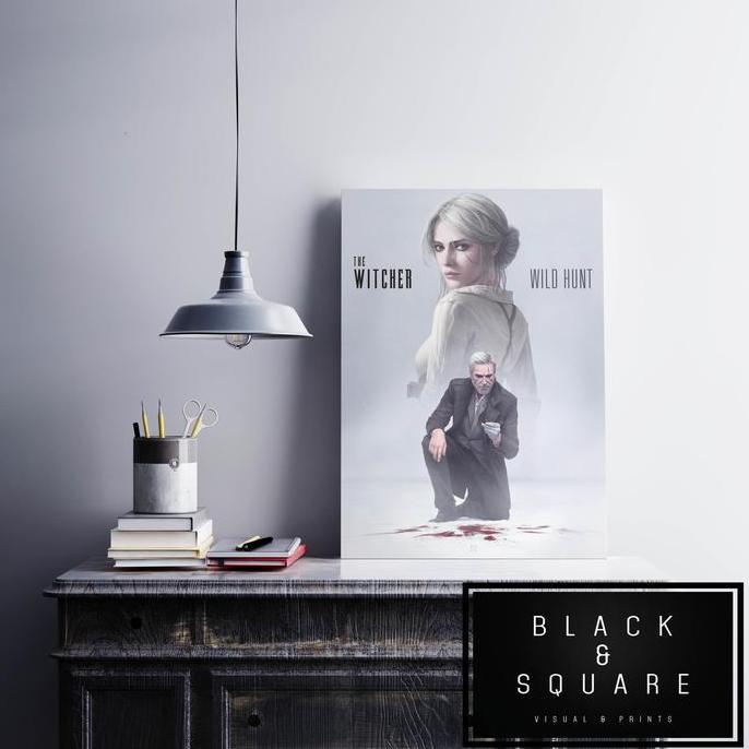 Poster Premium The Witcher 3 Game Ukuran A2 bisa custom size dan image