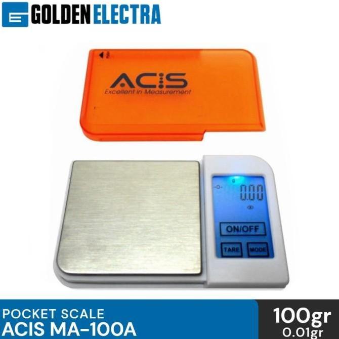 Timbangan Digital Mini ACIS MA-100A Pocket Scale, Timbangan Digital Mini Emas Batu akik, Timbangan s