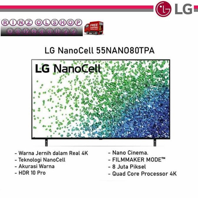 (Best) LED TV LG 55NANO80TPA SMART TV NANOCELL 55NANO80 2021 MAGIC REMOTE