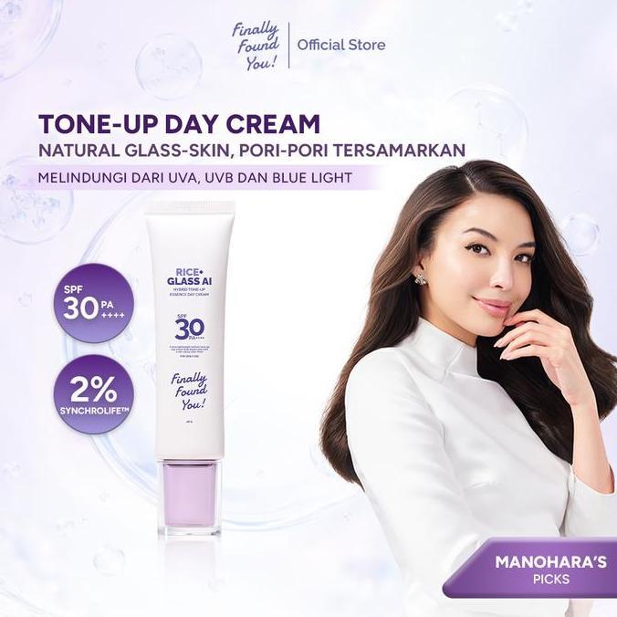 [Manohara's Pick] Finally Found You! RICE+ Glass AI Hybrid Tone-Up Essence Day Cream SPF 30 PA++++