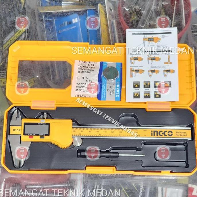 SKETMAT VERNIER CALIPER JANGKA SIGMAT DIGITAL 6" 150mm INGCO HDCD28150